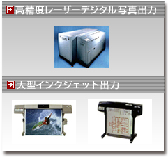 高精度レーザーデジタル写真出力・大型インクジェット出力